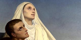 Aurelius Augustinus und seine Mutter Monika: Ary Scheffer